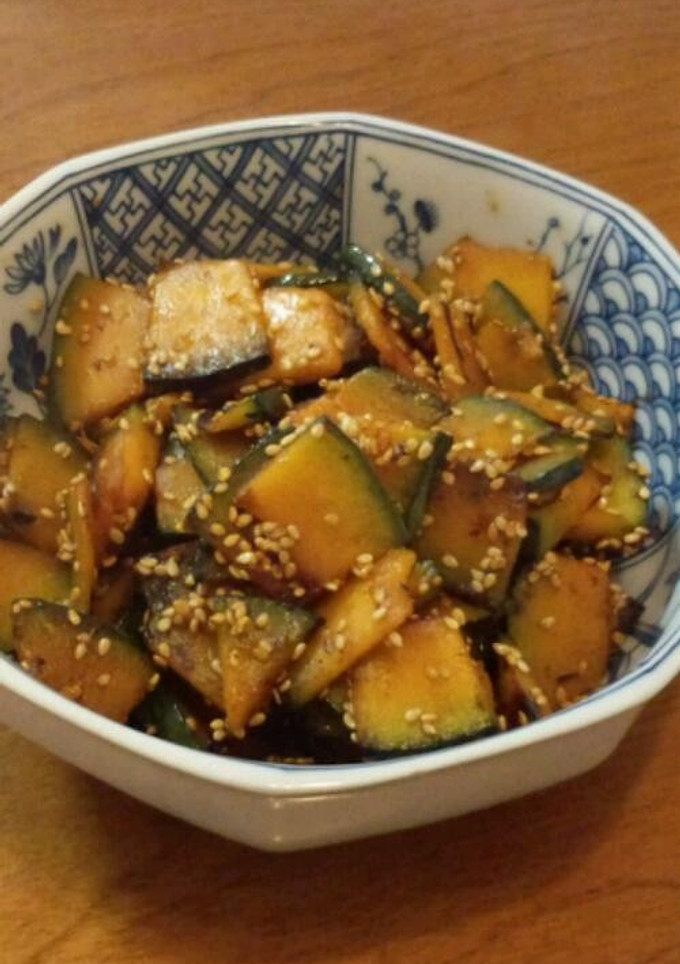 素早くできるゴマかぼちゃ-レシピのメイン写真