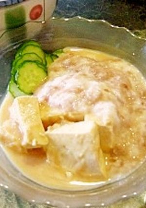 夏の朝ご飯　冷たいとろろ汁-レシピのメイン写真