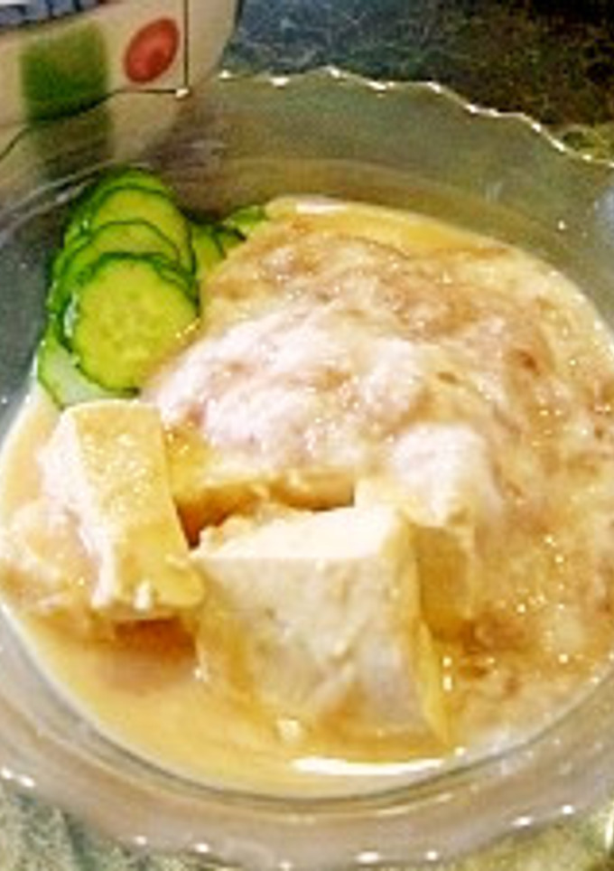 夏の朝ご飯　冷たいとろろ汁-レシピのメイン写真