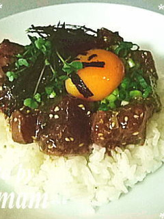 鰹たたきの☆ユッケ丼-レシピのメイン写真
