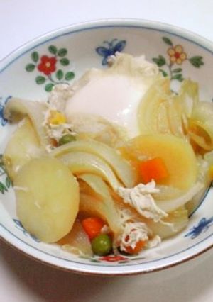 じゃがいも☆玉ねぎ☆たまごの煮物-レシピのメイン写真