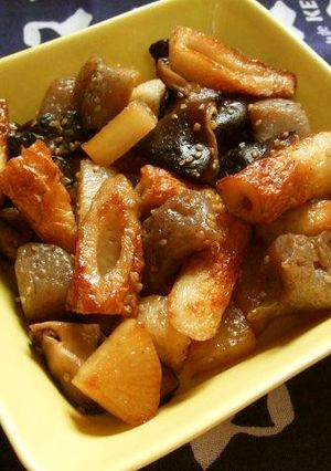 ちくわとこんにゃくの炒め煮-レシピのメイン写真