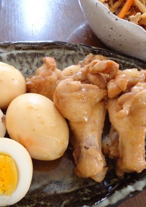 酢で健康!! 手羽元とたまご煮-レシピのメイン写真