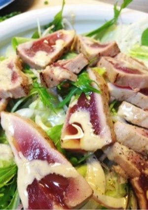 炙りまぐろのサラダ-レシピのメイン写真