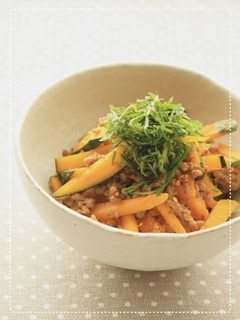 かぼちゃと挽き肉のごま塩ナムル-レシピのメイン写真