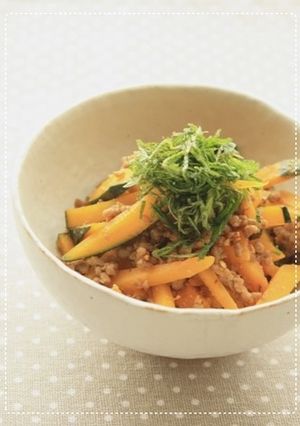 かぼちゃと挽き肉のごま塩ナムル-レシピのメイン写真