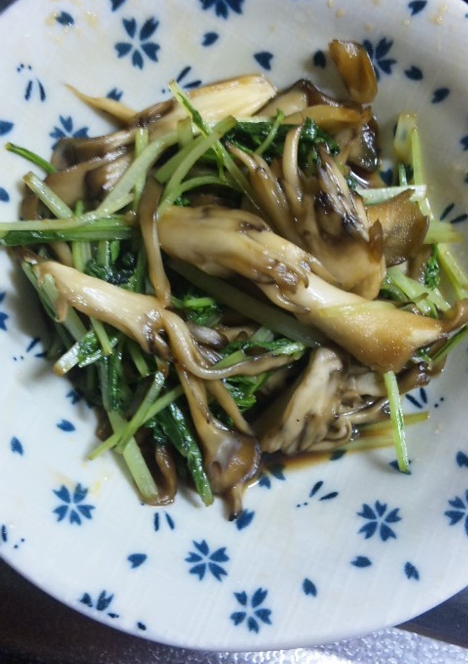 水菜と舞茸の醤油炒め☆お弁当用☆-レシピのメイン写真