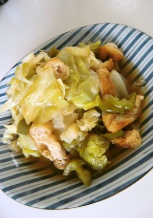 油揚げとキャベツの煮びたし-レシピのメイン写真