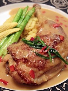 骨付き鶏もも肉のカレークリーム煮。-レシピのメイン写真