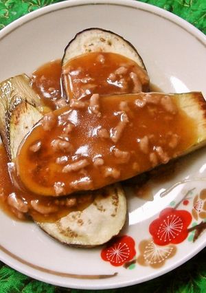 なすのピリ辛肉味噌がけ-レシピのメイン写真