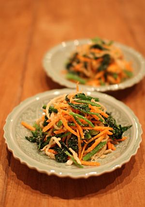 【簡単副菜】切干大根とほうれん草ごま和え-レシピのメイン写真