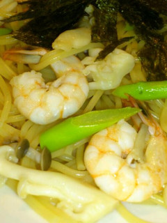 超簡単海老とアスパラのポン酢パスタ-レシピのメイン写真