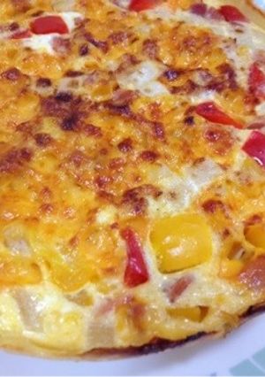 副菜:フライパンで焼くキッシュ-レシピのメイン写真