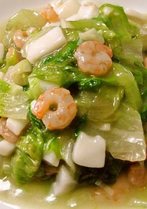 レタスとシーフードのうま煮-レシピのメイン写真