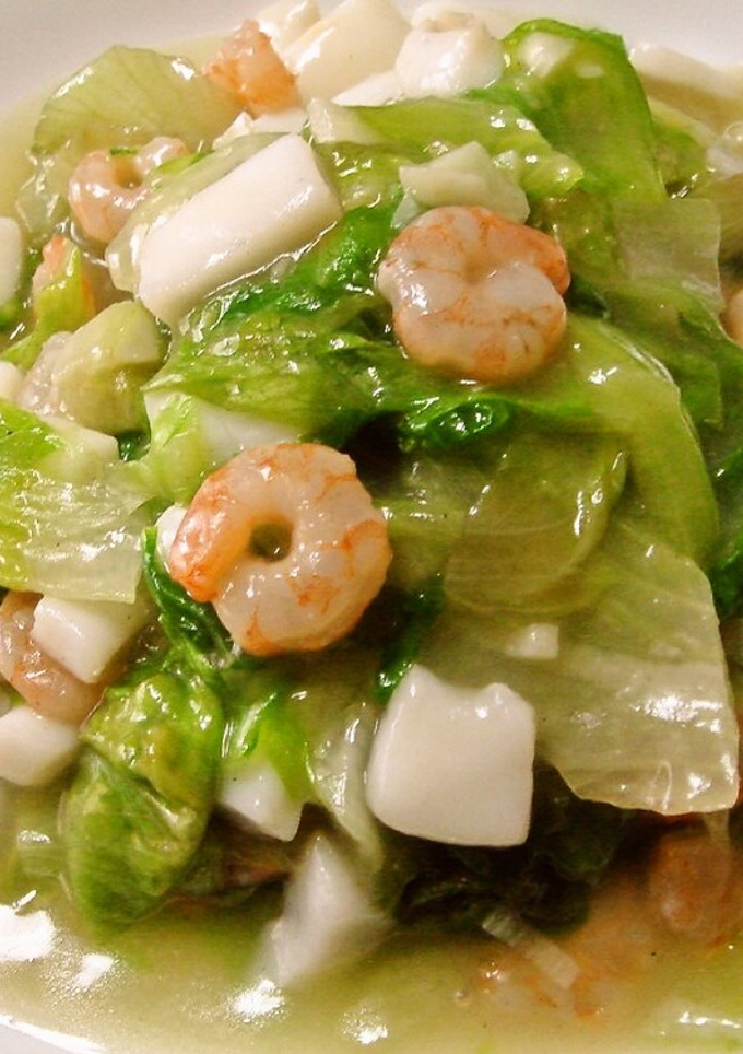 レタスとシーフードのうま煮-レシピのメイン写真