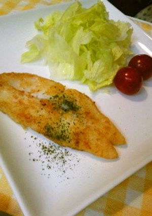 白身魚ならなんでも☆カレイカレー風味焼き-レシピのメイン写真