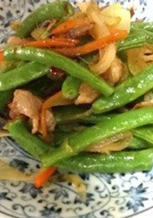 インゲンと豚肉のオイスター炒め-レシピのメイン写真