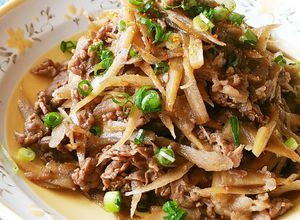 めちゃウマ♪ごぼうと牛肉の炒め煮-レシピのメイン写真