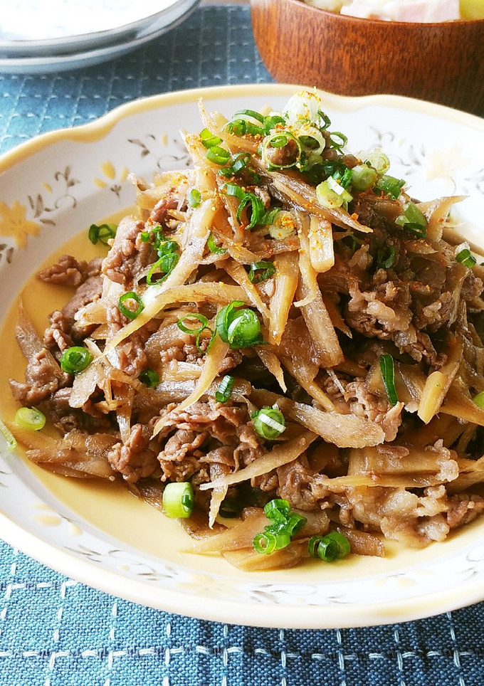 めちゃウマ♪ごぼうと牛肉の炒め煮-レシピのメイン写真