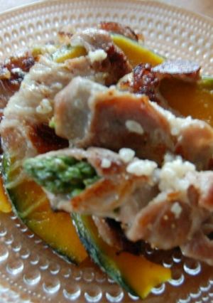 塩麹で*豚肉の野菜巻き-レシピのメイン写真