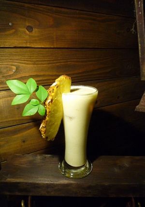 パイナップルジュース　京都カフェ-レシピのメイン写真
