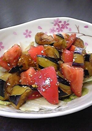 茄子の揚げびたしサラダ-レシピのメイン写真