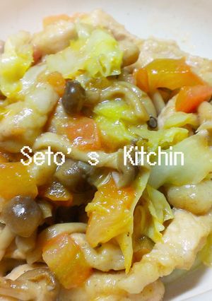 豚ロースとキャベツ、しめじのトマトじめ-レシピのメイン写真