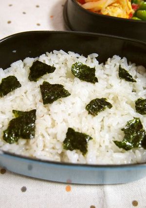 子供の弁当に♬海苔ちぎりご飯☺-レシピのメイン写真