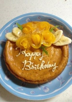 完熟バナナのキャラメルバナナチーズケーキ-レシピのメイン写真