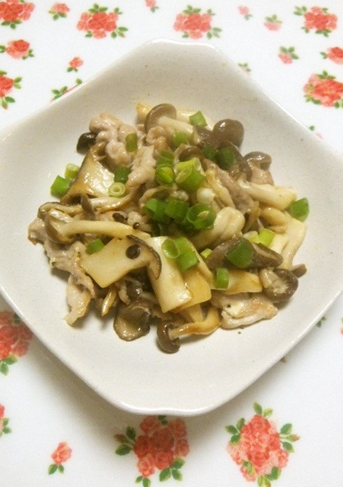 お弁当に❀茸と豚肉のマヨチーズ炒め♬-レシピのメイン写真