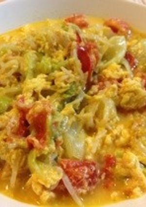優しい味～レタストマト炒め～-レシピのメイン写真