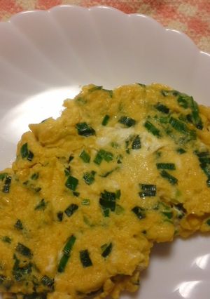 簡単♪ニラ玉子焼き-レシピのメイン写真