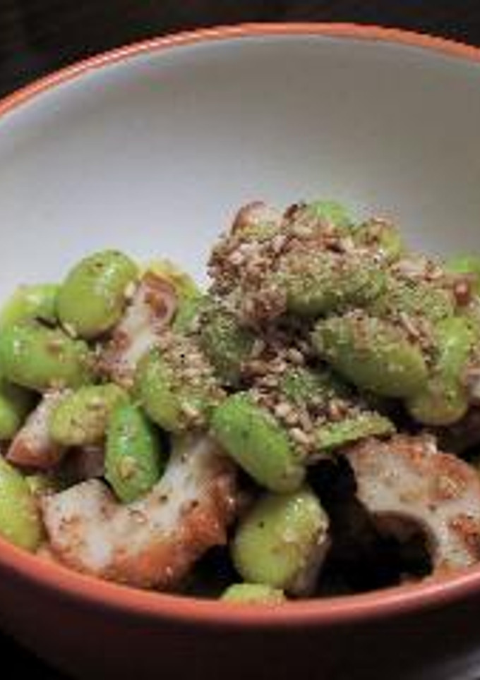 枝豆と穴子ちくわのゴマ和え-レシピのメイン写真