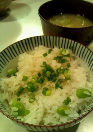 簡単！枝豆とシラスの混ぜごはん-レシピのメイン写真