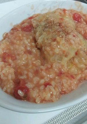 ロールキャベツのリメイクリゾット-レシピのメイン写真