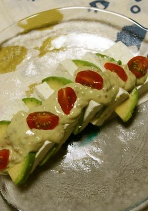 アボカド豆腐サラダアンチョビマヨソース-レシピのメイン写真