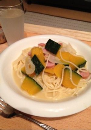 カボチャのスープスパ!-レシピのメイン写真