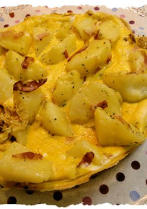 オーブン焼き【ポテトのオープンオムレツ】-レシピのメイン写真