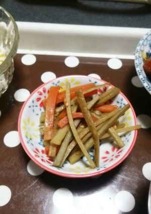 きんぴらごぼう♥-レシピのメイン写真