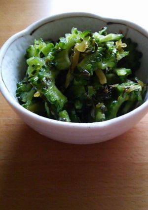 混ぜるだけ！ゴーヤと高菜のお浸し♪-レシピのメイン写真