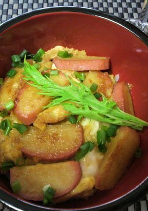 練り物でも立派なメイン！かまぼこ卵とじ丼-レシピのメイン写真