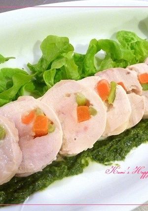 チキンロール　木の芽味噌　～塩麹レシピ-レシピのメイン写真