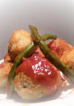 「ポテトサラダ」リメイク♪ライスコロッケ-レシピのメイン写真