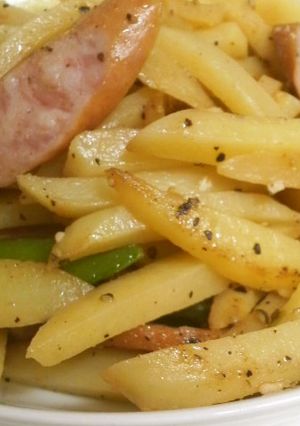 じゃがいもとウインナーのクレソル炒め-レシピのメイン写真