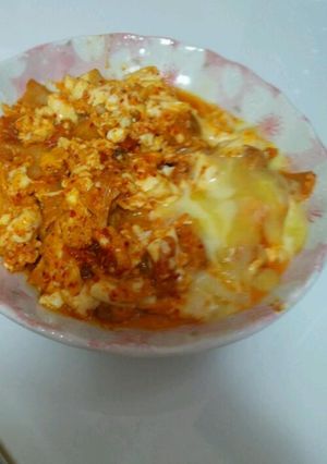 簡単キムチ豆腐-レシピのメイン写真