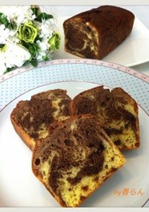 ティラミス味のマーブルケーキ-レシピのメイン写真
