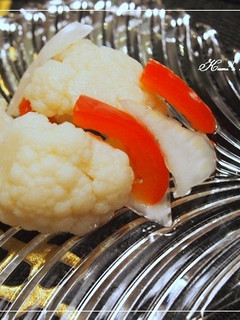 お野菜(カリフラワー)のピリ辛甘酢漬け-レシピのメイン写真