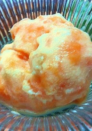 超簡単♪手作りメロンアイスクリーム♪-レシピのメイン写真