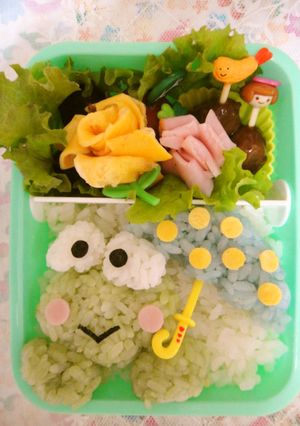 簡単キャラ弁　けろけろけろっぴ　-レシピのメイン写真