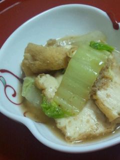 簡単煮物☆厚揚げと白菜の煮浸し-レシピのメイン写真